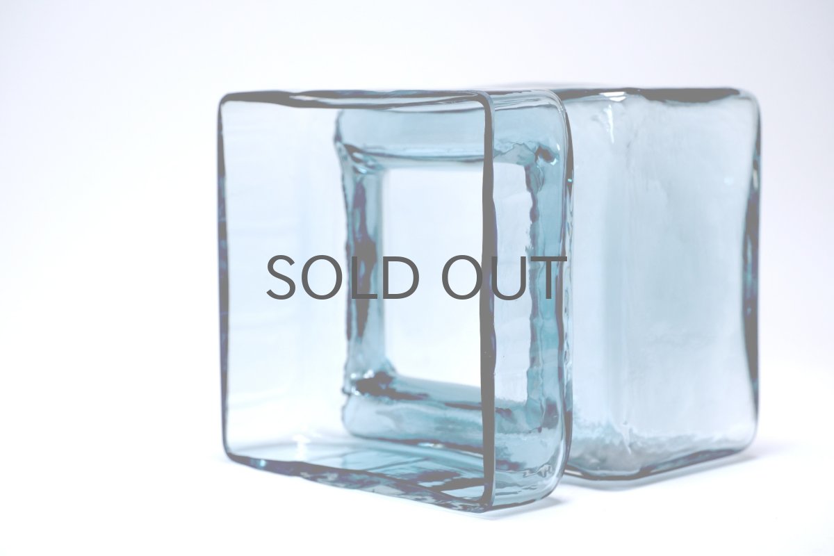 画像4: 北欧雑貨/Riihimaen Lasi/リーヒマエンラシ/Pala/パラシリーズ/花瓶/Lサイズ/ブルーグレー (4)