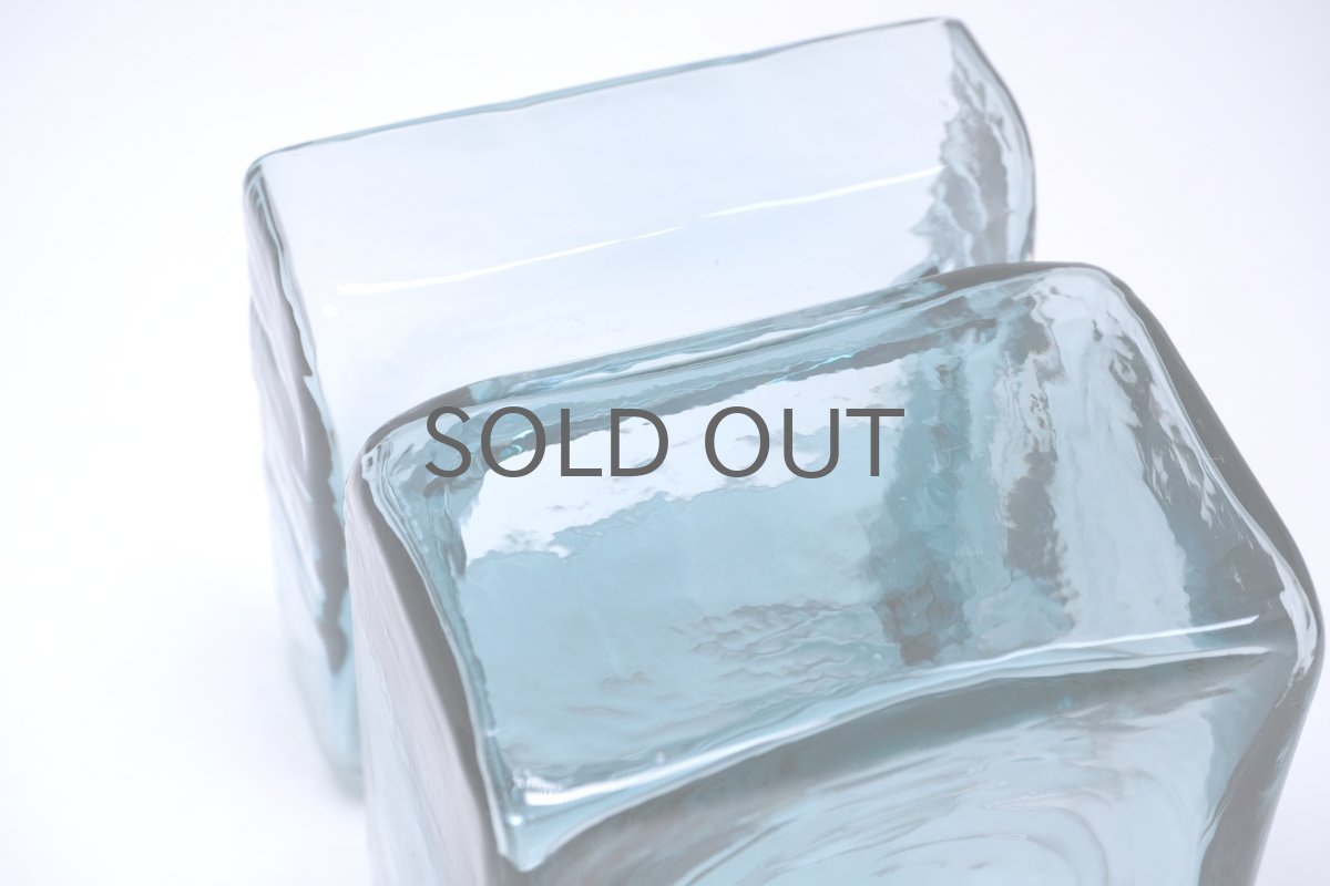 画像11: 北欧雑貨/Riihimaen Lasi/リーヒマエンラシ/Pala/パラシリーズ/花瓶/Lサイズ/ブルーグレー (11)