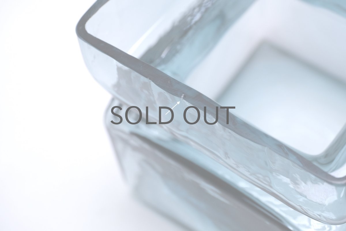 画像5: 北欧雑貨/Riihimaen Lasi/リーヒマエンラシ/Pala/パラシリーズ/花瓶/Lサイズ/ブルーグレー (5)