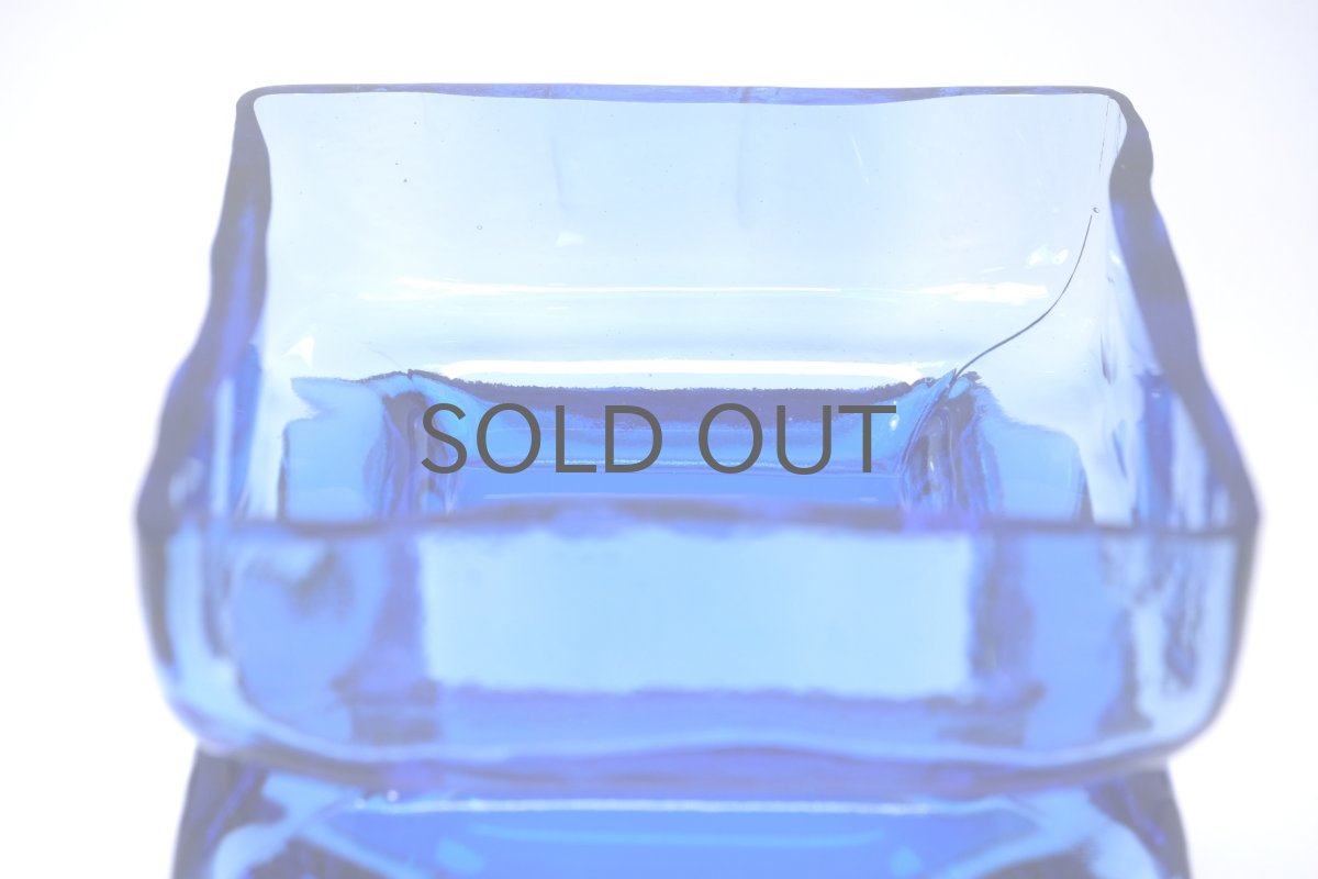 画像3: 北欧雑貨/Riihimaen Lasi/リーヒマエンラシ/Pala/パラシリーズ/花瓶/Lサイズ/ブルー (3)