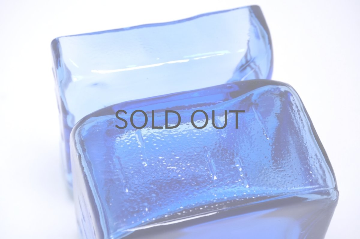 画像6: 北欧雑貨/Riihimaen Lasi/リーヒマエンラシ/Pala/パラシリーズ/花瓶/Lサイズ/ブルー (6)