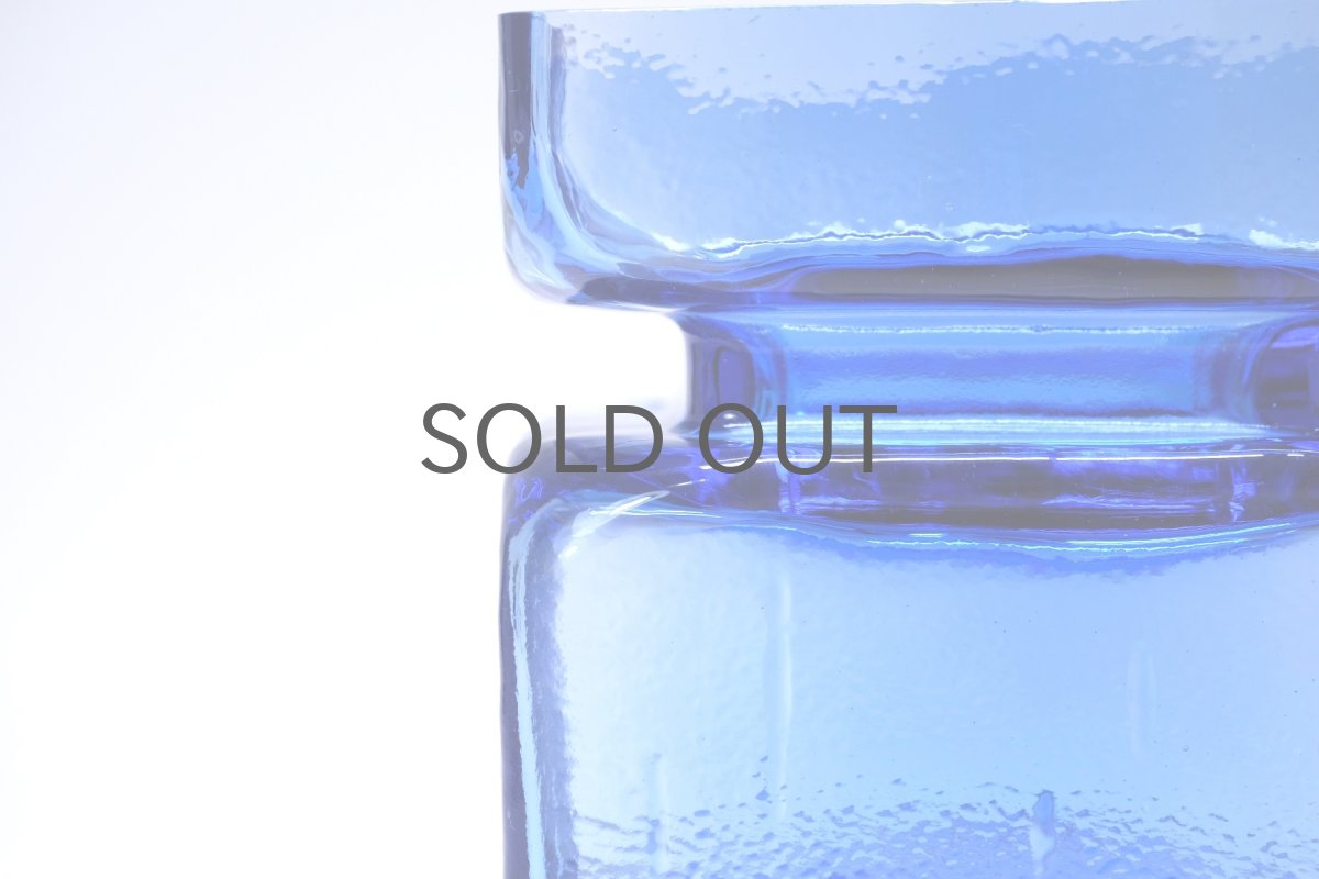 画像5: 北欧雑貨/Riihimaen Lasi/リーヒマエンラシ/Pala/パラシリーズ/花瓶/Lサイズ/ブルー (5)