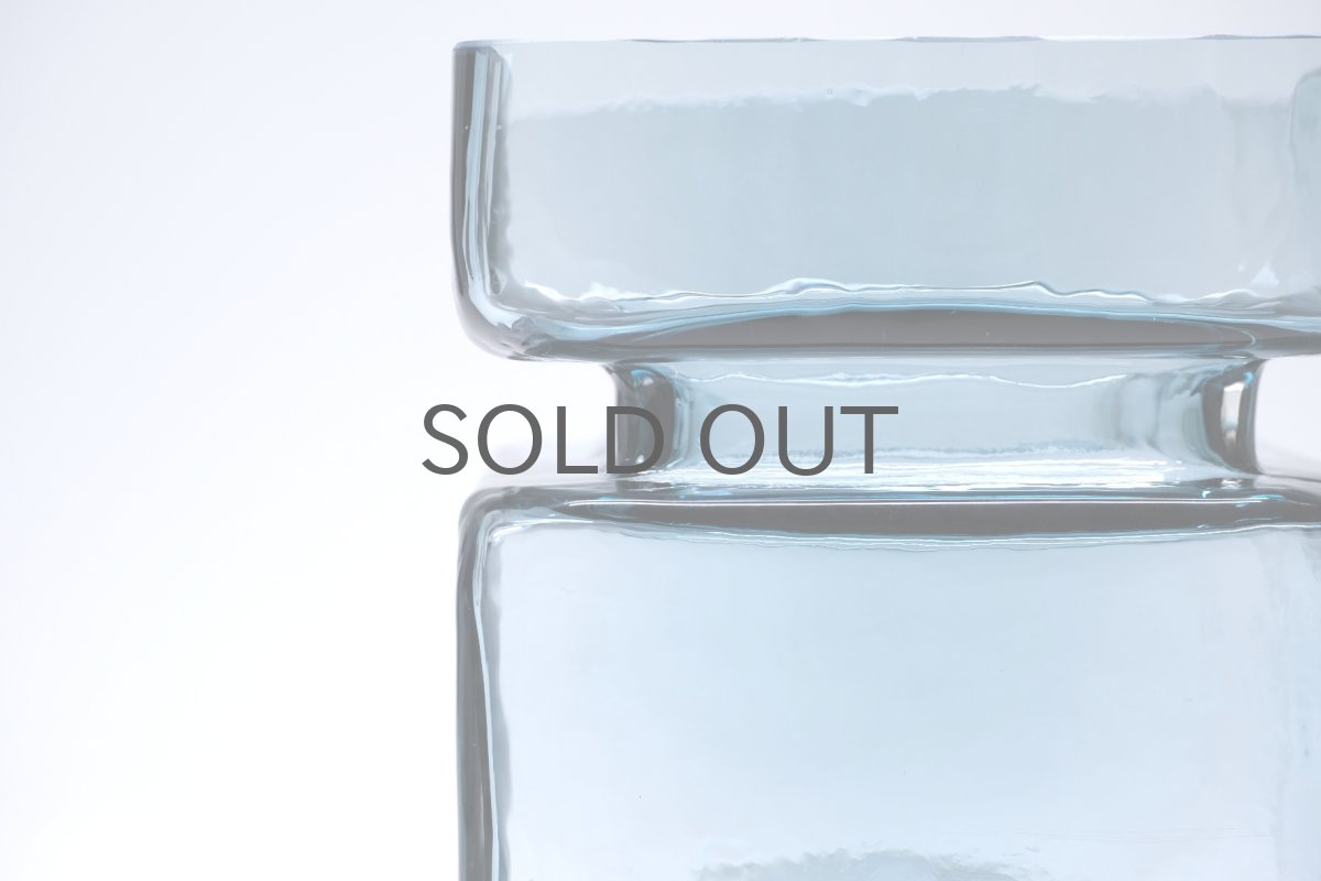 画像3: 北欧雑貨/Riihimaen Lasi/リーヒマエンラシ/Pala/パラシリーズ/花瓶/Lサイズ/ブルーグレー (3)