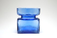 画像1: 北欧雑貨/Riihimaen Lasi/リーヒマエンラシ/Pala/パラシリーズ/花瓶/Lサイズ/ブルー (1)