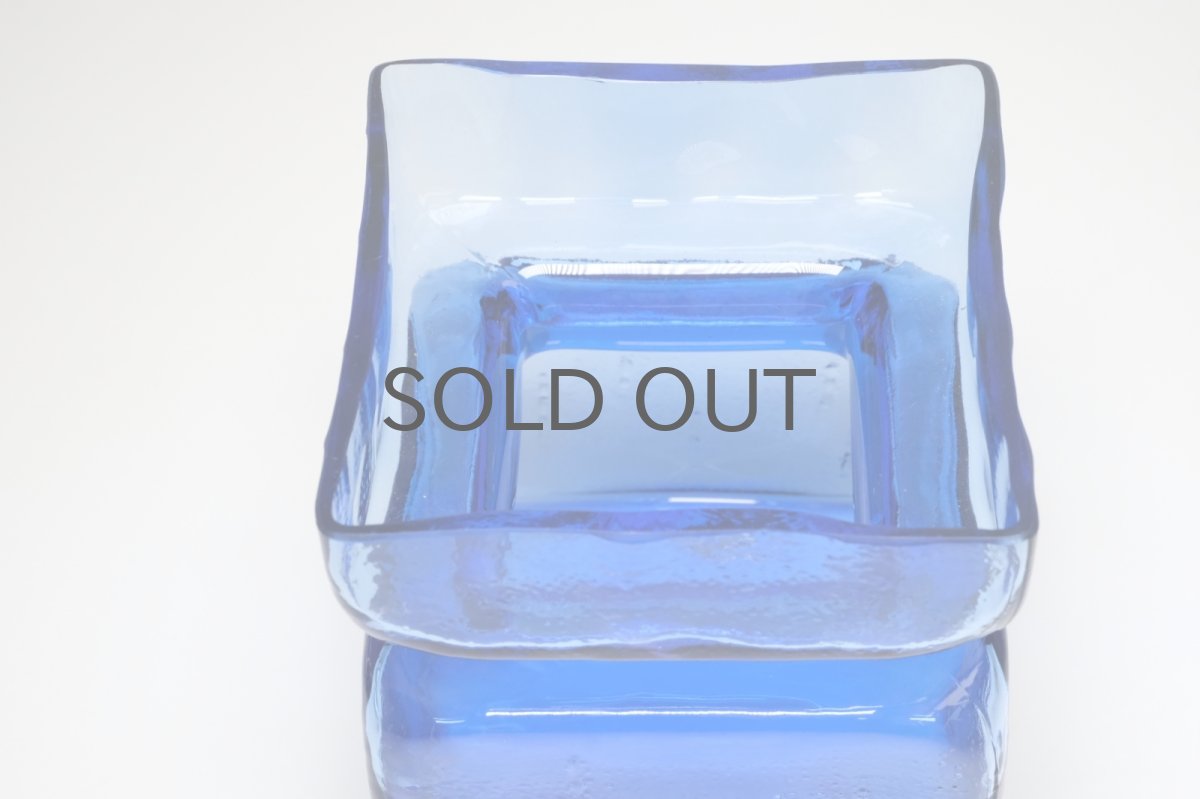 画像4: 北欧雑貨/Riihimaen Lasi/リーヒマエンラシ/Pala/パラシリーズ/花瓶/Lサイズ/ブルー (4)