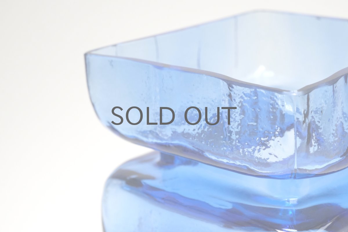 画像3: 北欧雑貨/Riihimaen Lasi/リーヒマエンラシ/Pala/パラシリーズ/花瓶/Lサイズ/ブルー (3)