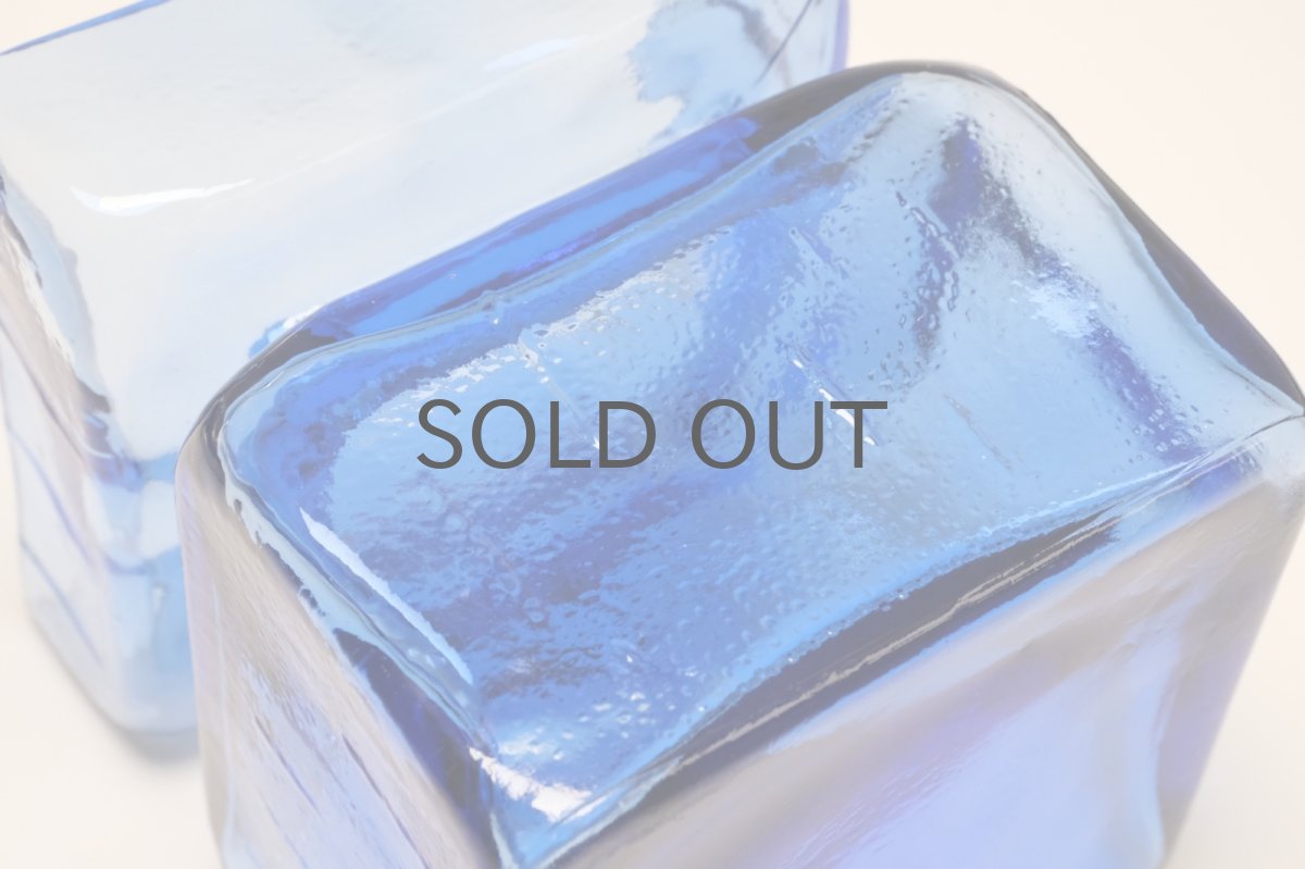 画像7: 北欧雑貨/Riihimaen Lasi/リーヒマエンラシ/Pala/パラシリーズ/花瓶/Lサイズ/ブルー (7)