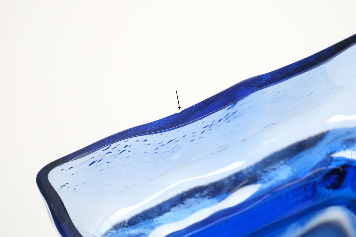 画像5: 北欧雑貨/Riihimaen Lasi/リーヒマエンラシ/Pala/パラシリーズ/花瓶/Lサイズ/ブルー (5)