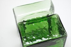 画像4: 北欧雑貨/Riihimaen Lasi/リーヒマエンラシ/Pala/パラシリーズ/花瓶/モスグリーン/Lサイズ (4)