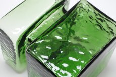 画像5: 北欧雑貨/Riihimaen Lasi/リーヒマエンラシ/Pala/パラシリーズ/花瓶/モスグリーン/Lサイズ (5)