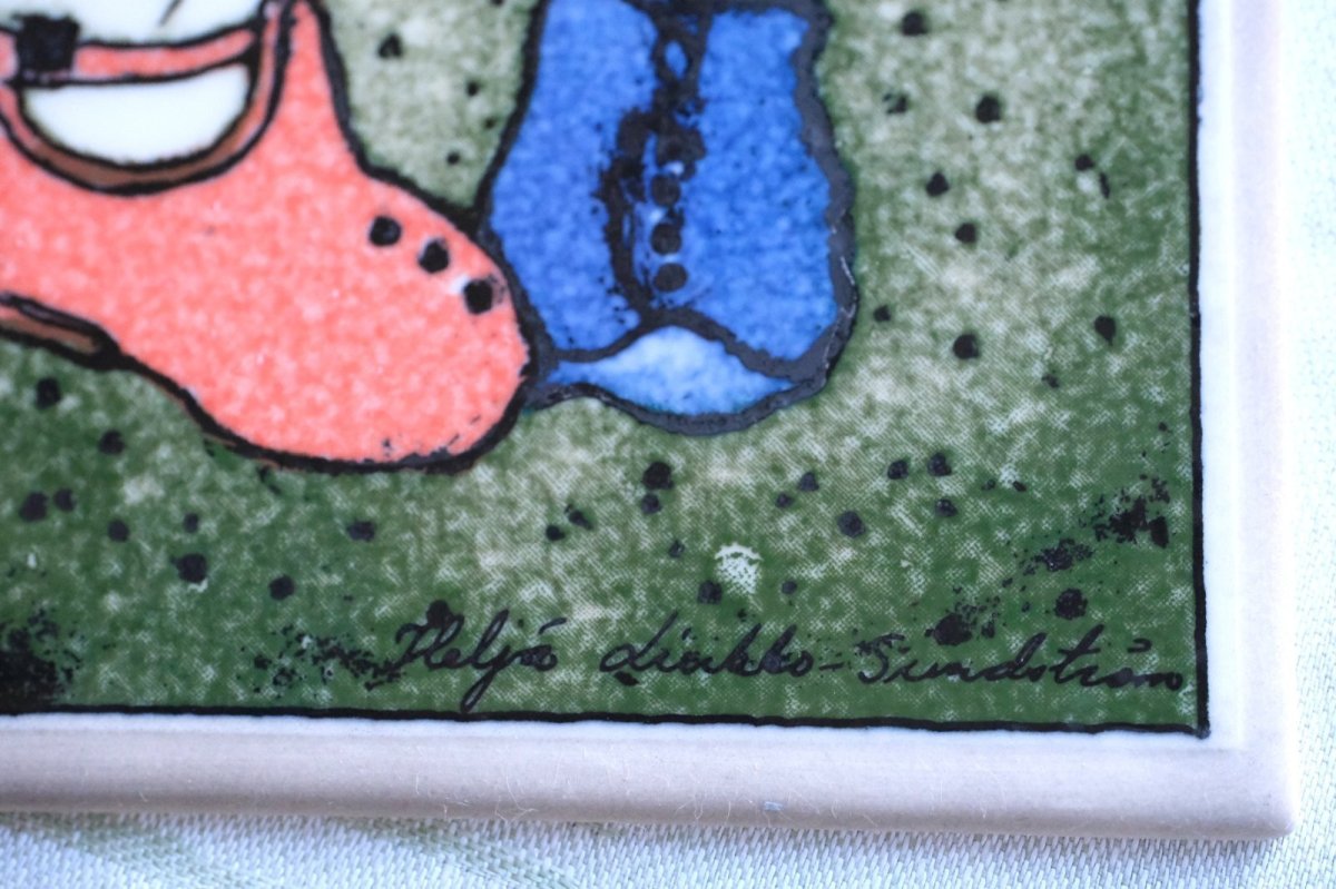 画像3: ARABIA/アラビア /Helja Liukko Sundstrom/ヘルヤ・リウッコ・スンドストロム/クマ＆ベビーシューズ (3)