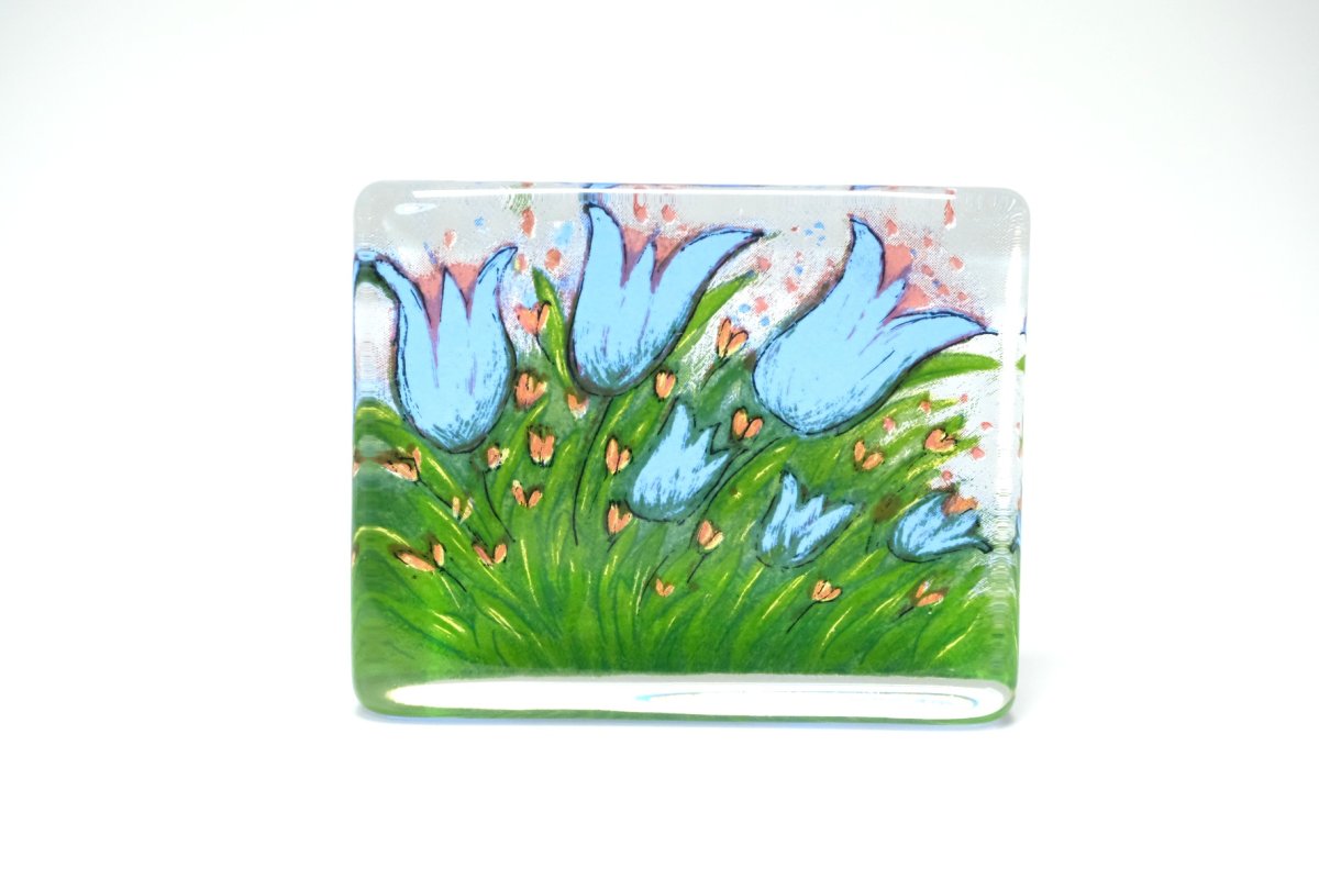 画像1: iittala/イッタラ /Helja Liukko Sundstrom/ヘルヤ・リウッコ・スンドストロム/glass cards/グラスカード/Summer Flowers/夏の花/Sサイズ (1)