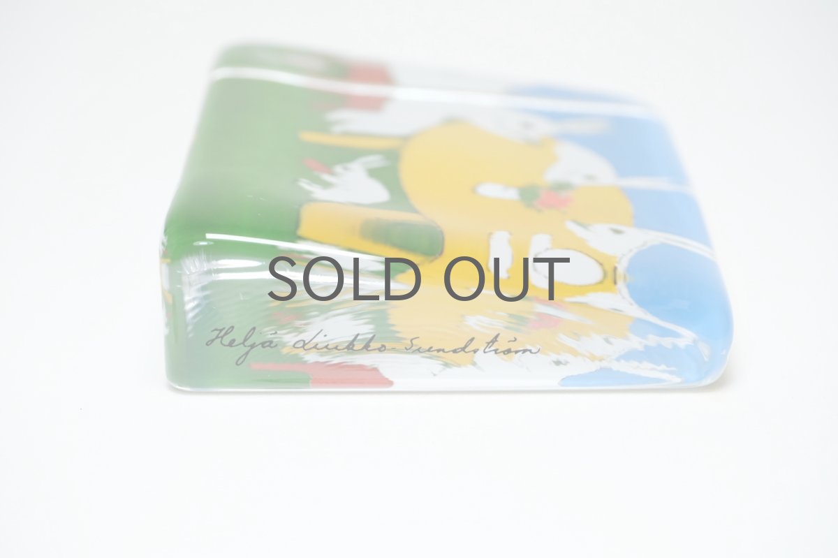 画像7: iittala/イッタラ /Helja Liukko Sundstrom/ヘルヤ・リウッコ・スンドストロム/glass cards/グラスカード/Negotiation bunny /ウサギたちの相談/Sサイズ (7)