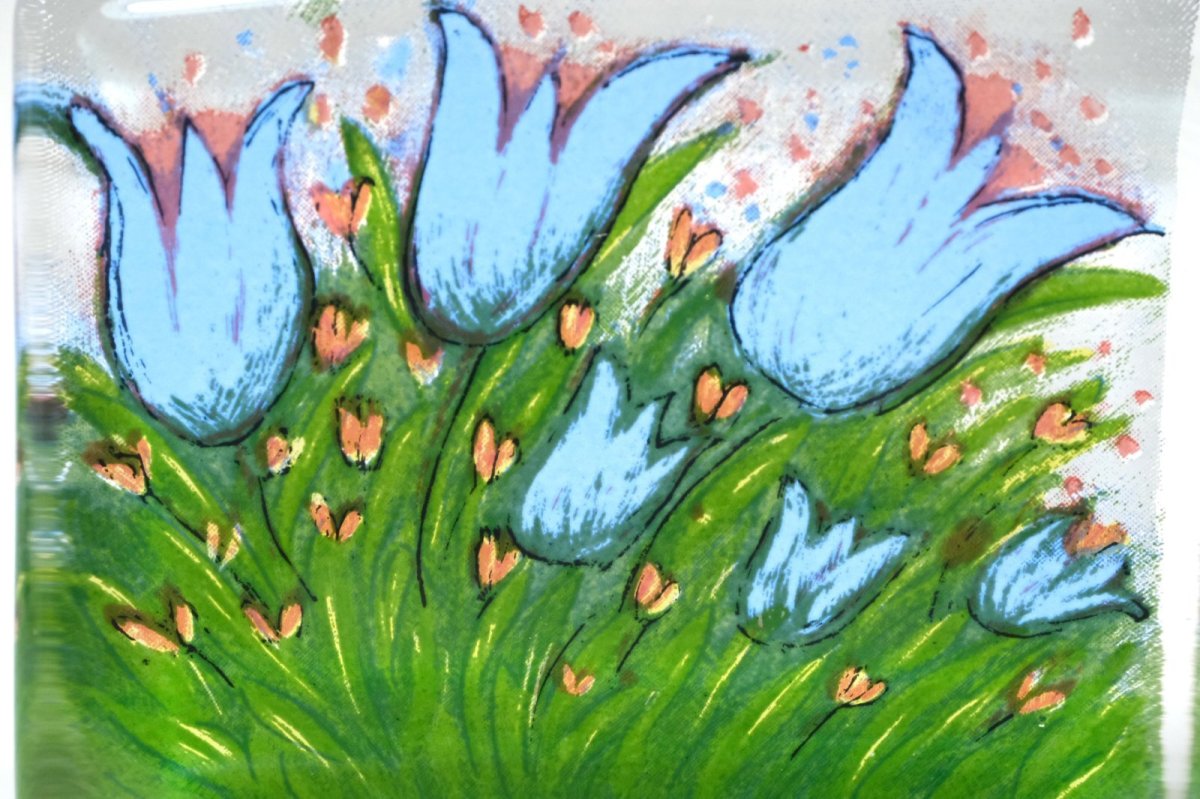 画像2: iittala/イッタラ /Helja Liukko Sundstrom/ヘルヤ・リウッコ・スンドストロム/glass cards/グラスカード/Summer Flowers/夏の花/Sサイズ (2)