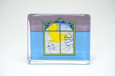 画像1: iittala/イッタラ /Helja Liukko Sundstrom/ヘルヤ・リウッコ・スンドストロム/glass cards/グラスカード/Shimmering Snow/きらめく雪/Sサイズ (1)