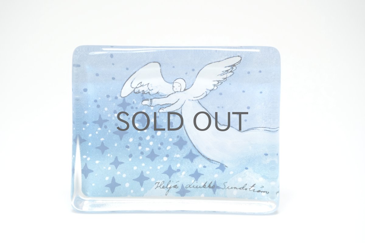 画像1: iittala/イッタラ /Helja Liukko Sundstrom/ヘルヤ・リウッコ・スンドストロム/glass cards/グラスカード/Leikkivä enkeli/ 天使の戯れ/Sサイズ (1)