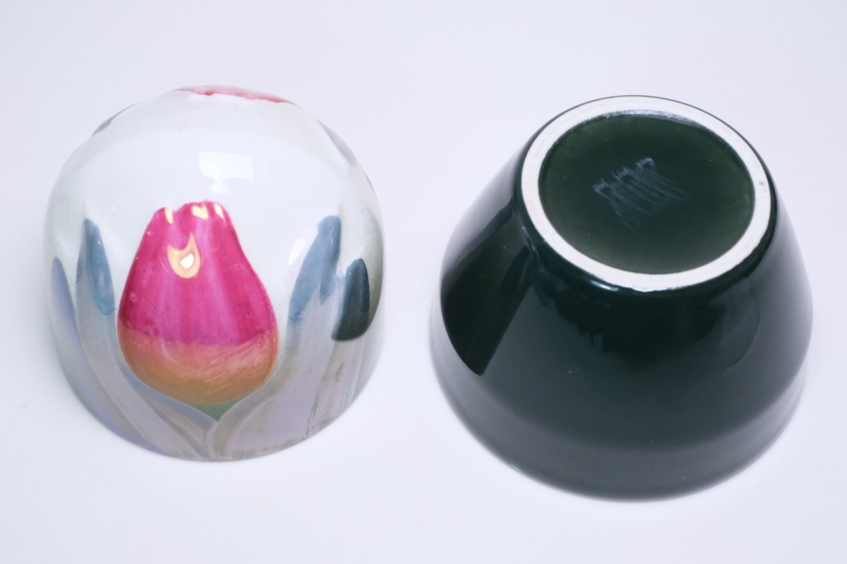 画像7: ARABIA/アラビア /Helja Liukko Sundstrom/ヘルヤ・リウッコ・スンドストロム/Ikikukka/永遠の花/レッド花＆ダークグリーン44 (7)
