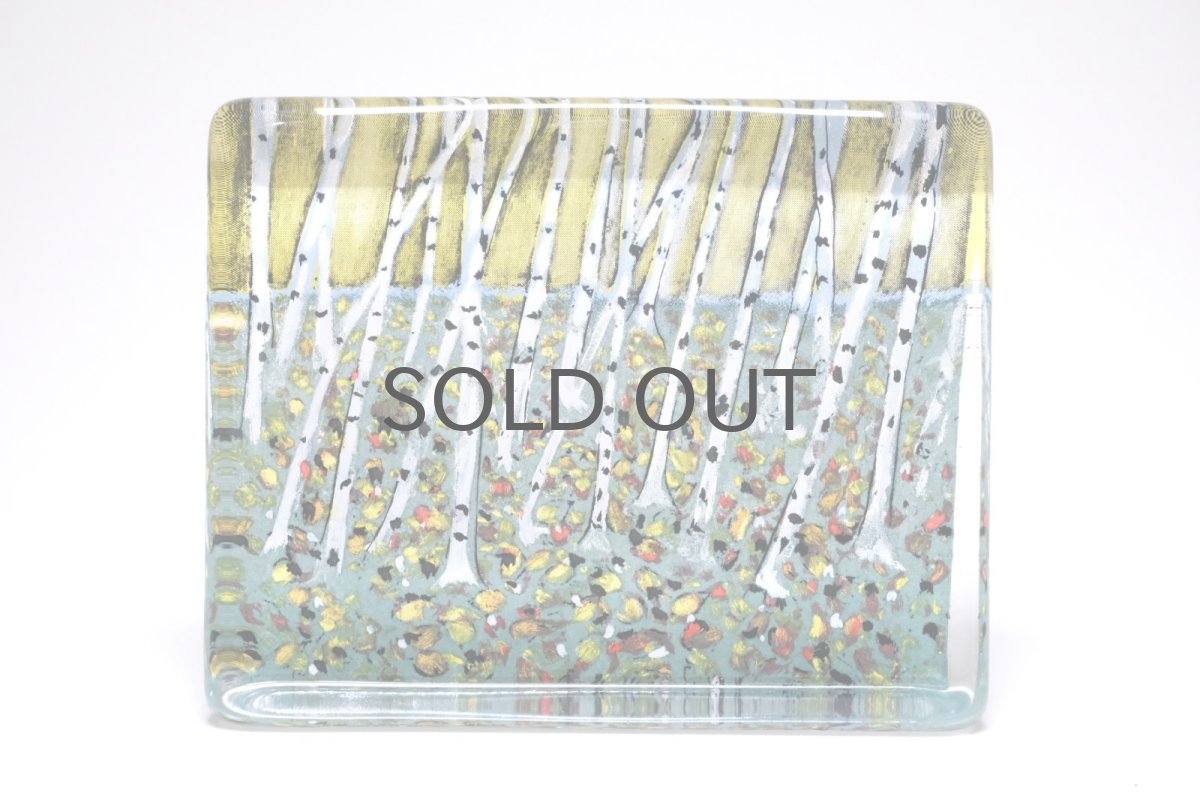 画像1: iittala/イッタラ/Helja Liukko Sundstrom/ヘルヤ・リウッコ・スンドストロム/Lehtien tanssi/落ち葉たちのダンス/ガラスカード/Lサイズ (1)