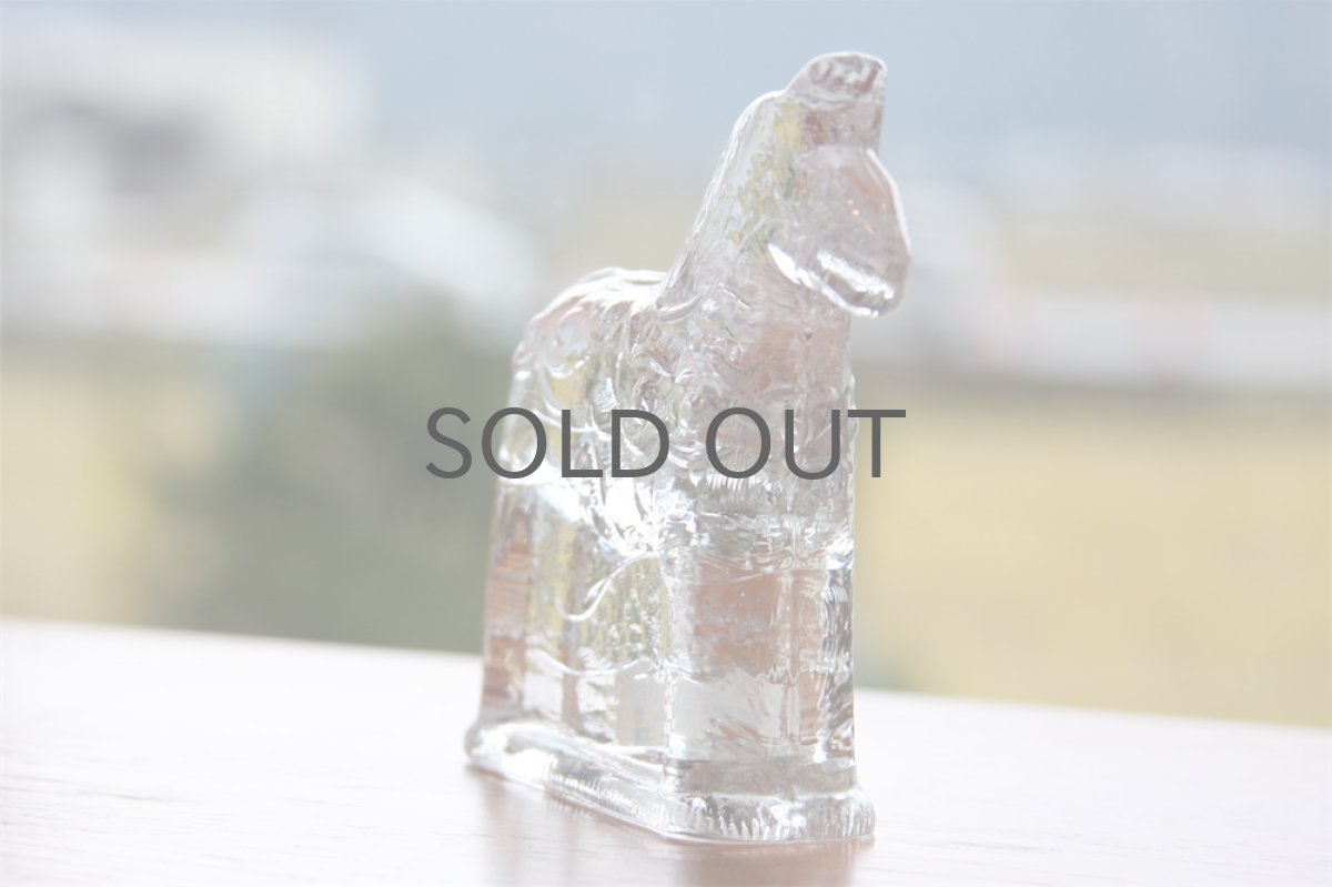 画像2: スウェーデン Lindshammar社製  ガラスのオブジェ  ダーラナホース Mサイズ (2)