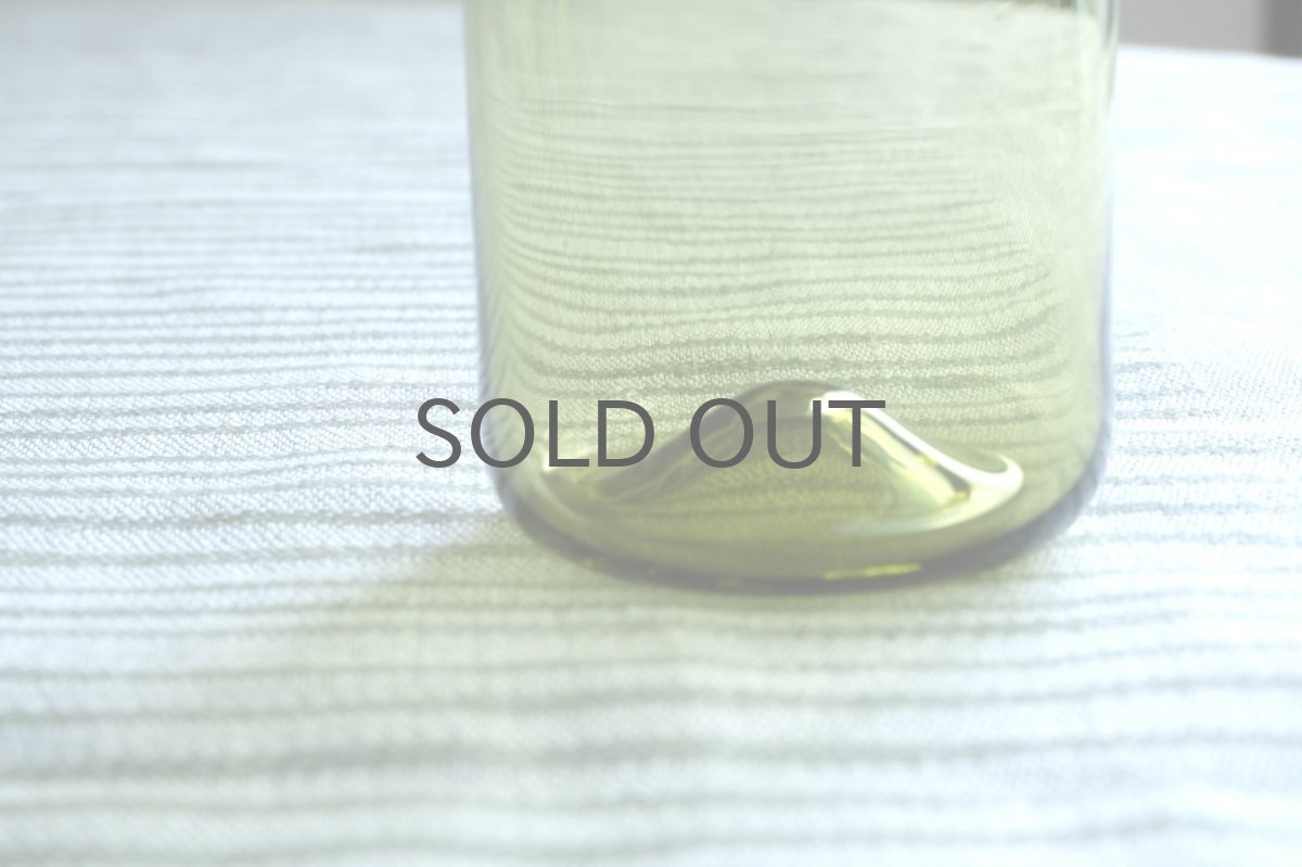 画像2: ビンテージ北欧雑貨/Kaj Franck/カイ・フランク/Nuutajarvi/ヌータヤルヴィ/Lilli/ショットグラス/オリーブグリーン/No.2 (2)