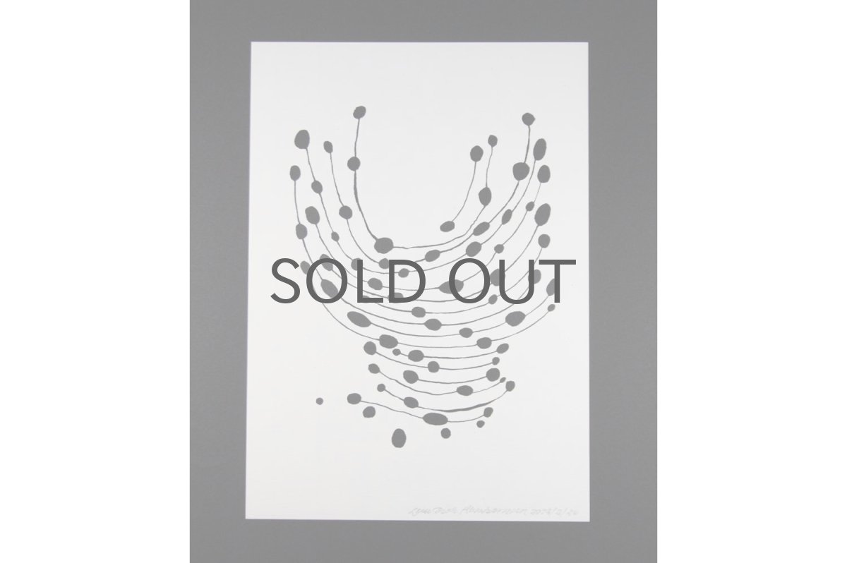 画像3: 北欧クラフトポスター/デンマークのアーティスト/Leise Dich Abrahamsen/A4フレーム付き/No.10 (3)