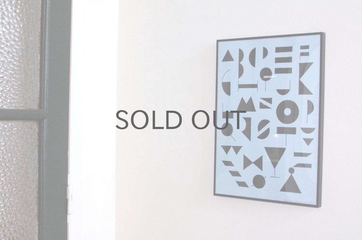 画像3: 北欧クラフトポスター/デンマークのアーティスト/Leise Dich Abrahamsen/A3フレーム付き/No.11 (3)