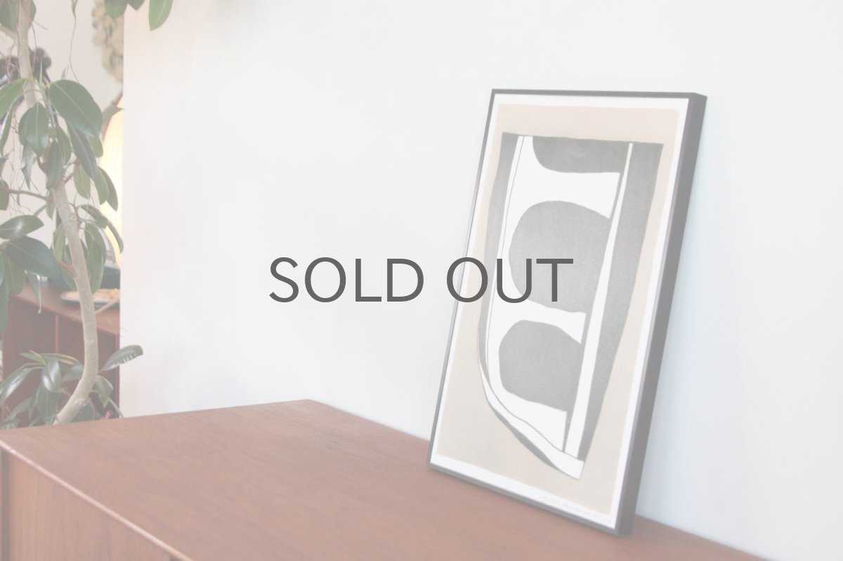 画像3: 北欧クラフトポスター/デンマークのアーティスト/Leise Dich Abrahamsen/A3フレーム付き/No.2 (3)