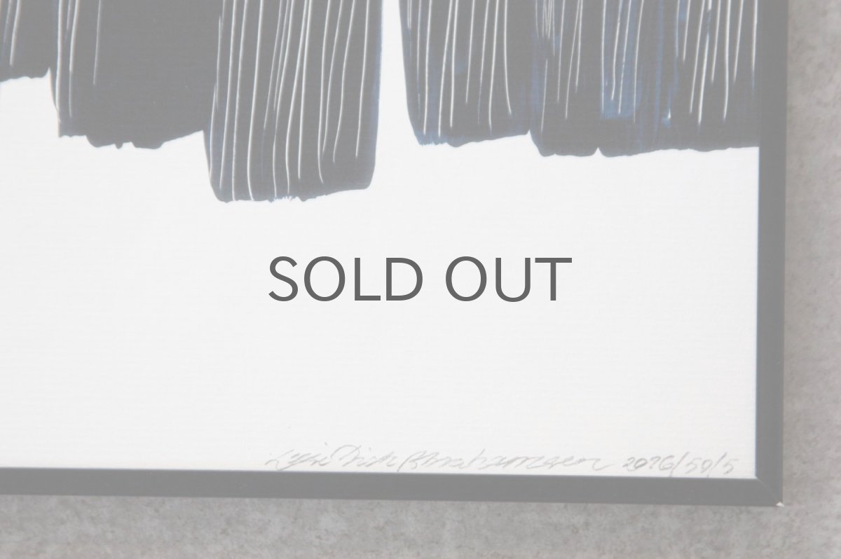 画像2: 北欧クラフトポスター/デンマークのアーティスト/Leise Dich Abrahamsen/A4フレーム付き/No.5 (2)