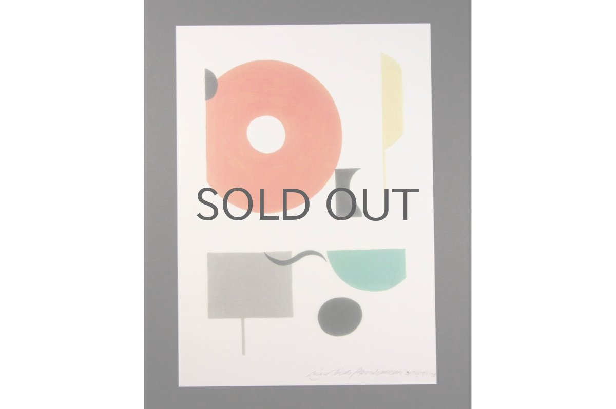 画像3: 北欧クラフトポスター/デンマークのアーティスト/Leise Dich Abrahamsen/A4フレーム付き/No.6 (3)