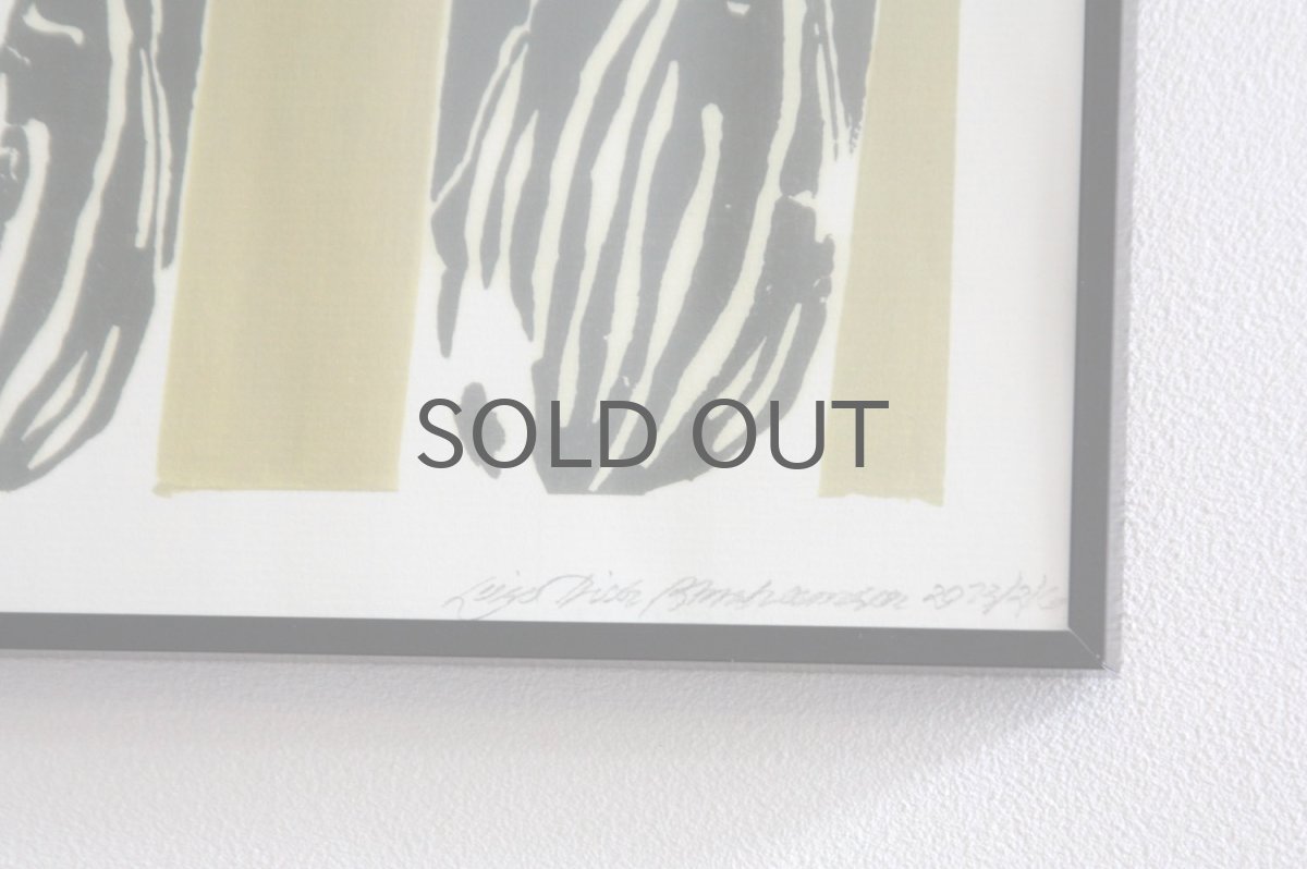 画像2: 北欧クラフトポスター/デンマークのアーティスト/Leise Dich Abrahamsen/A4フレーム付き/No.7 (2)