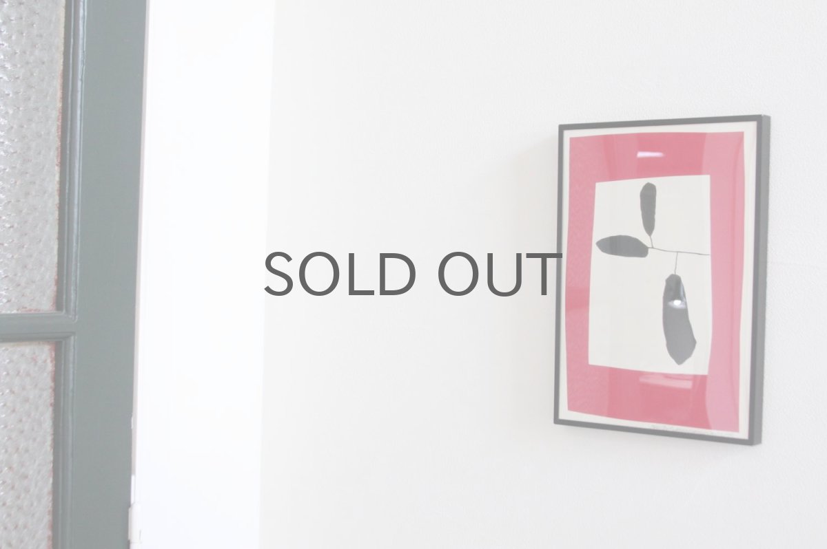 画像3: 北欧クラフトポスター/デンマークのアーティスト/Leise Dich Abrahamsen/A4フレーム付き/No.8 (3)