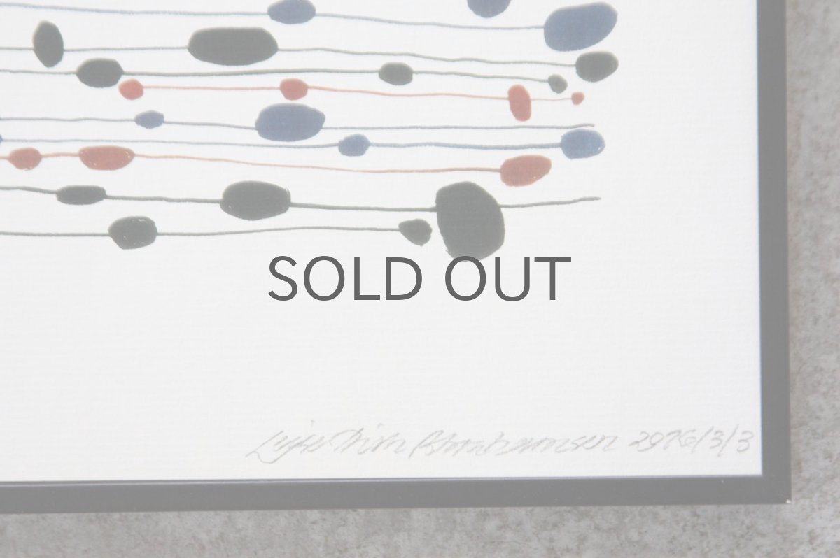 画像2: 北欧クラフトポスター/デンマークのアーティスト/Leise Dich Abrahamsen/A4フレーム付き/No.9 (2)