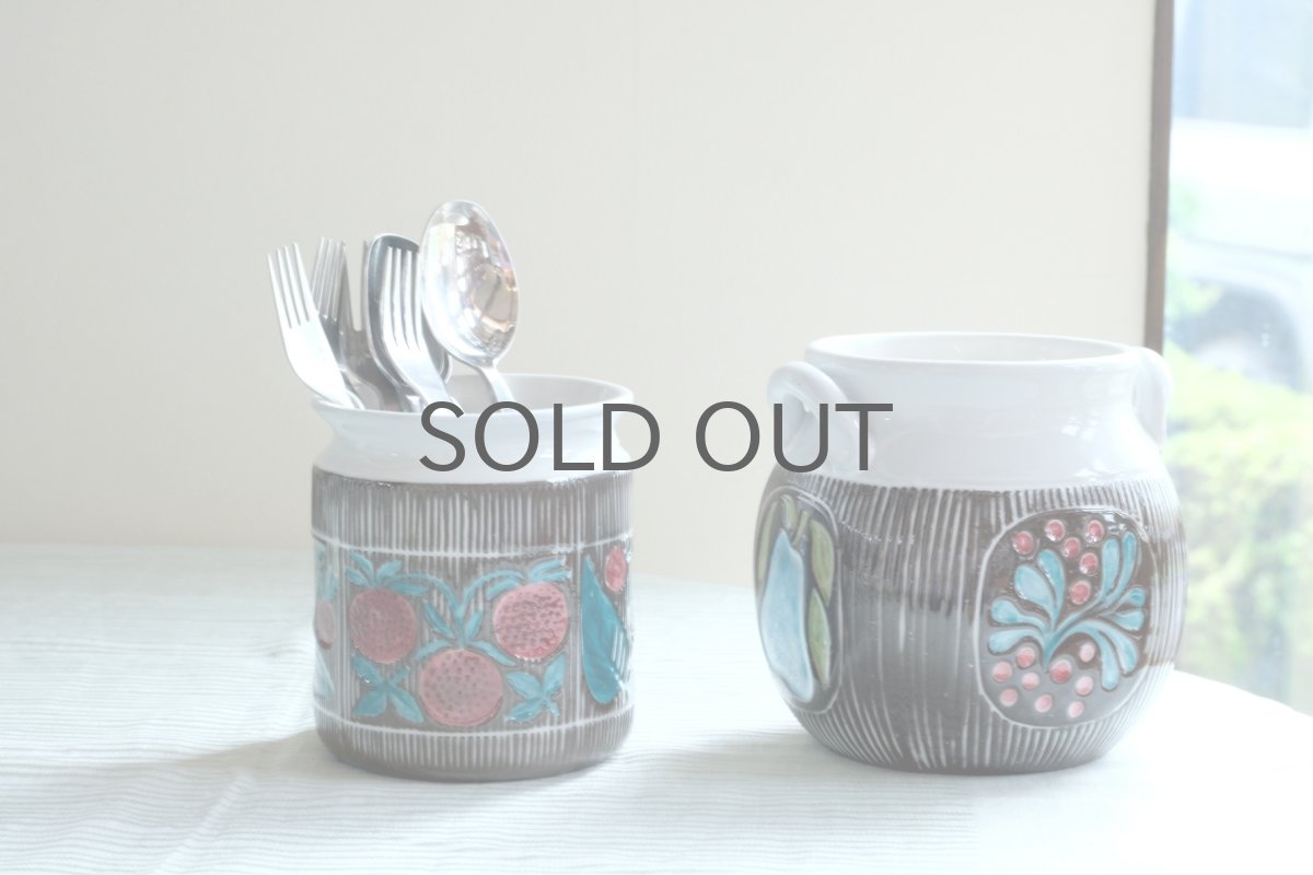 画像8: Upsala Ekeby /ウプサラ　エクビィ/マリ・シムルソン/ジャー/キッチンツールスタンド/イチゴ (8)