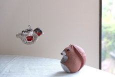 画像8: スウェーデン/Nittsjo/ニトジョ窯/Thomas Hellström/トーマス・ヘルストローム/クリスマスの小鳥/コマドリ (8)