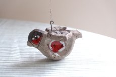 画像1: スウェーデン/Nittsjo/ニトジョ窯/Thomas Hellström/トーマス・ヘルストローム/クリスマスの小鳥/コマドリ (1)