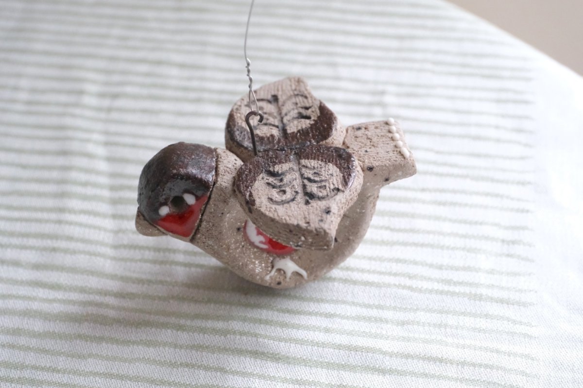 画像3: スウェーデン/Nittsjo/ニトジョ窯/Thomas Hellström/トーマス・ヘルストローム/クリスマスの小鳥/コマドリ (3)