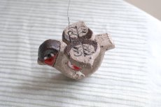 画像3: スウェーデン/Nittsjo/ニトジョ窯/Thomas Hellström/トーマス・ヘルストローム/クリスマスの小鳥/コマドリ (3)