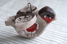 画像4: スウェーデン/Nittsjo/ニトジョ窯/Thomas Hellström/トーマス・ヘルストローム/クリスマスの小鳥/コマドリ (4)