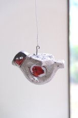 画像7: スウェーデン/Nittsjo/ニトジョ窯/Thomas Hellström/トーマス・ヘルストローム/クリスマスの小鳥/コマドリ (7)