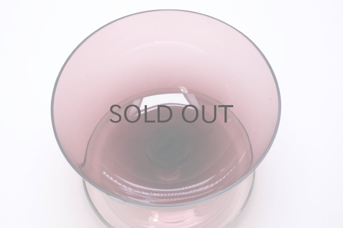 画像3: ビンテージ北欧雑貨/Nuutajarvi/ヌータヤルヴィ/Saara Hopea/サーラ・ホペア/1344/デザートボウル /ワイン (3)