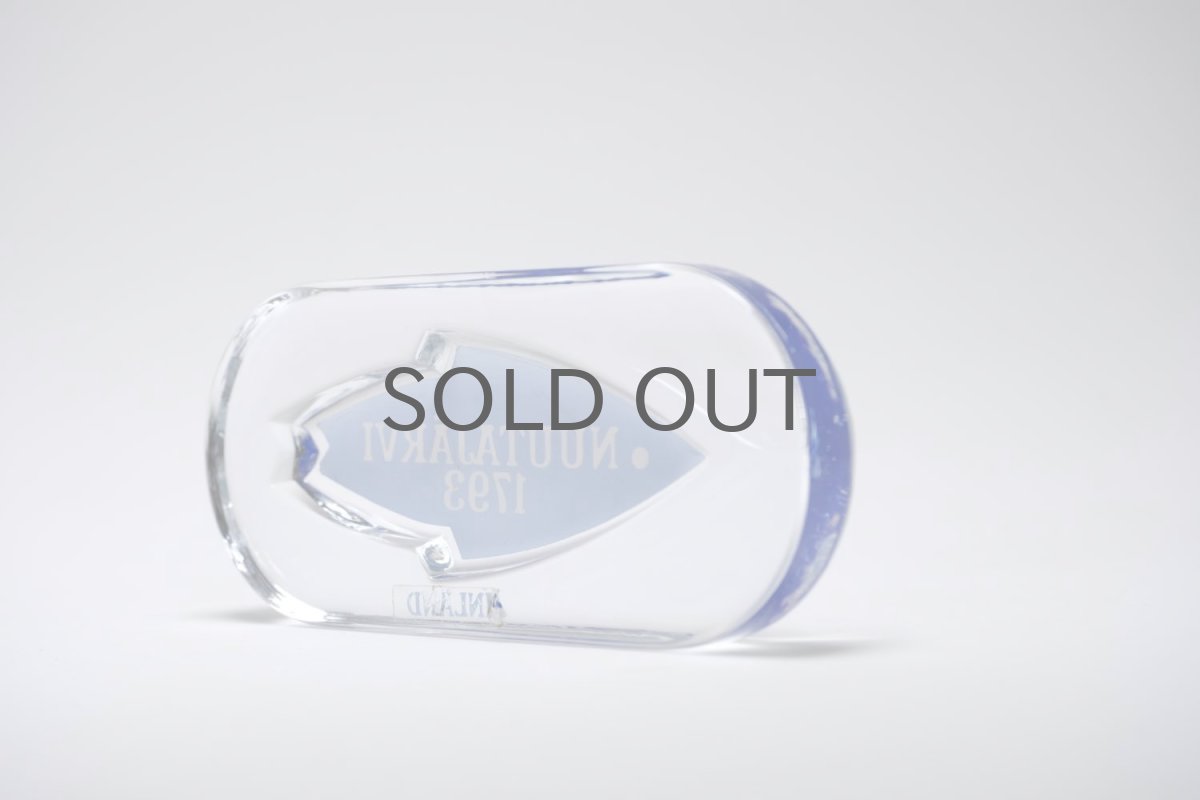 画像5: ビンテージ北欧雑貨/Nuutajarvi/ヌータヤルヴィ/ブランドロゴ/ブランドサイン/ブルー (5)