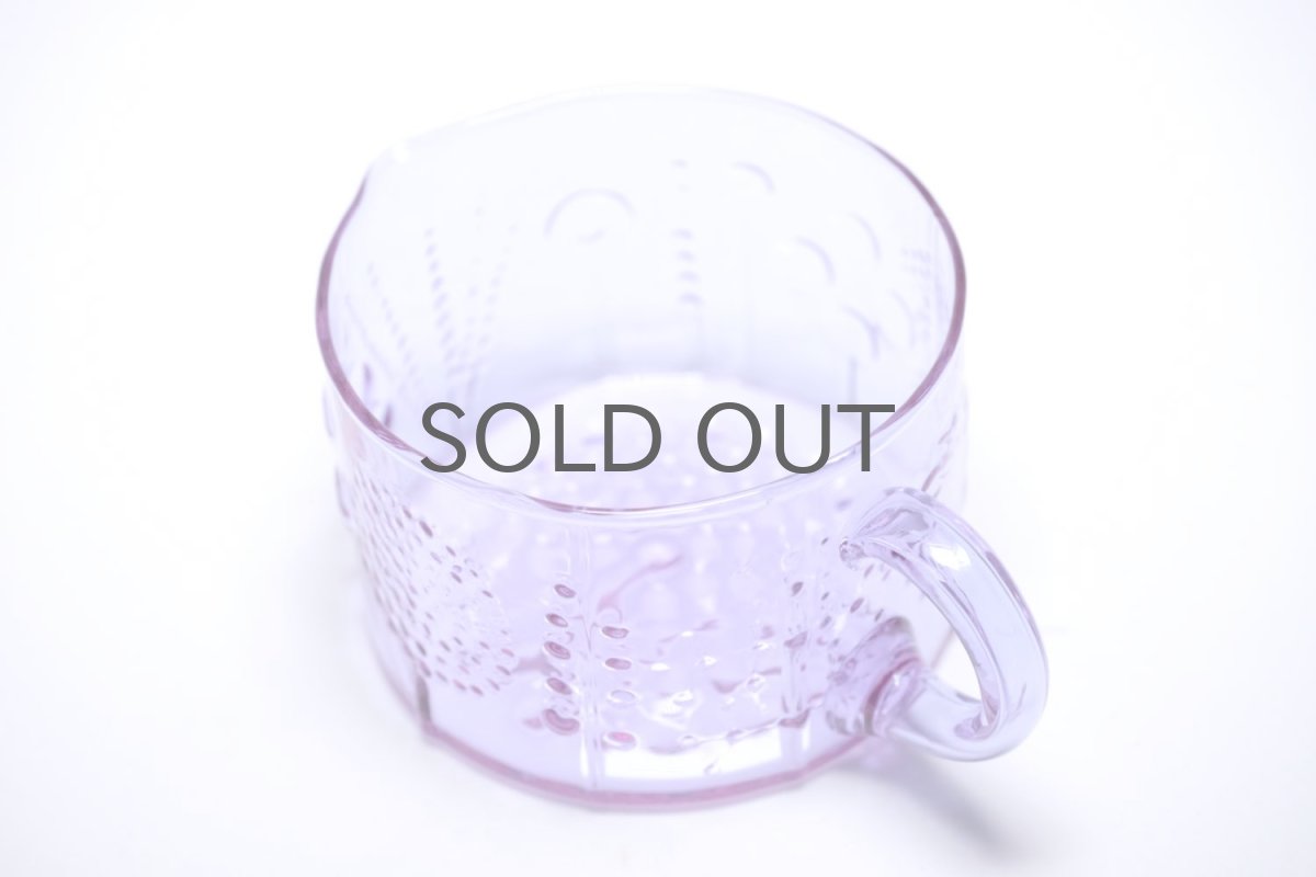 画像3: 北欧ビンテージガラス/オイバトイッカ/NUUTAJARVI/ヌータヤルヴィ/フローラ/クリーマー&シュガーボウル/アメジスト (3)