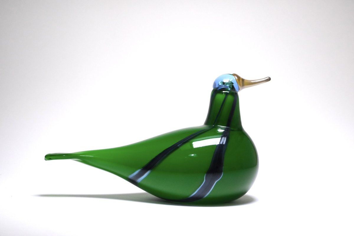 画像3: 北欧アートガラス/ビンテージガラス/Oiva Toikka/オイバ・トイッカ/NUUTAJARVI/ヌータヤルヴィ/Birds/バード/Green Lapwing/2005-08年 (3)