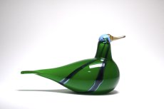 画像3: 北欧アートガラス/ビンテージガラス/Oiva Toikka/オイバ・トイッカ/NUUTAJARVI/ヌータヤルヴィ/Birds/バード/Green Lapwing/2005-08年 (3)