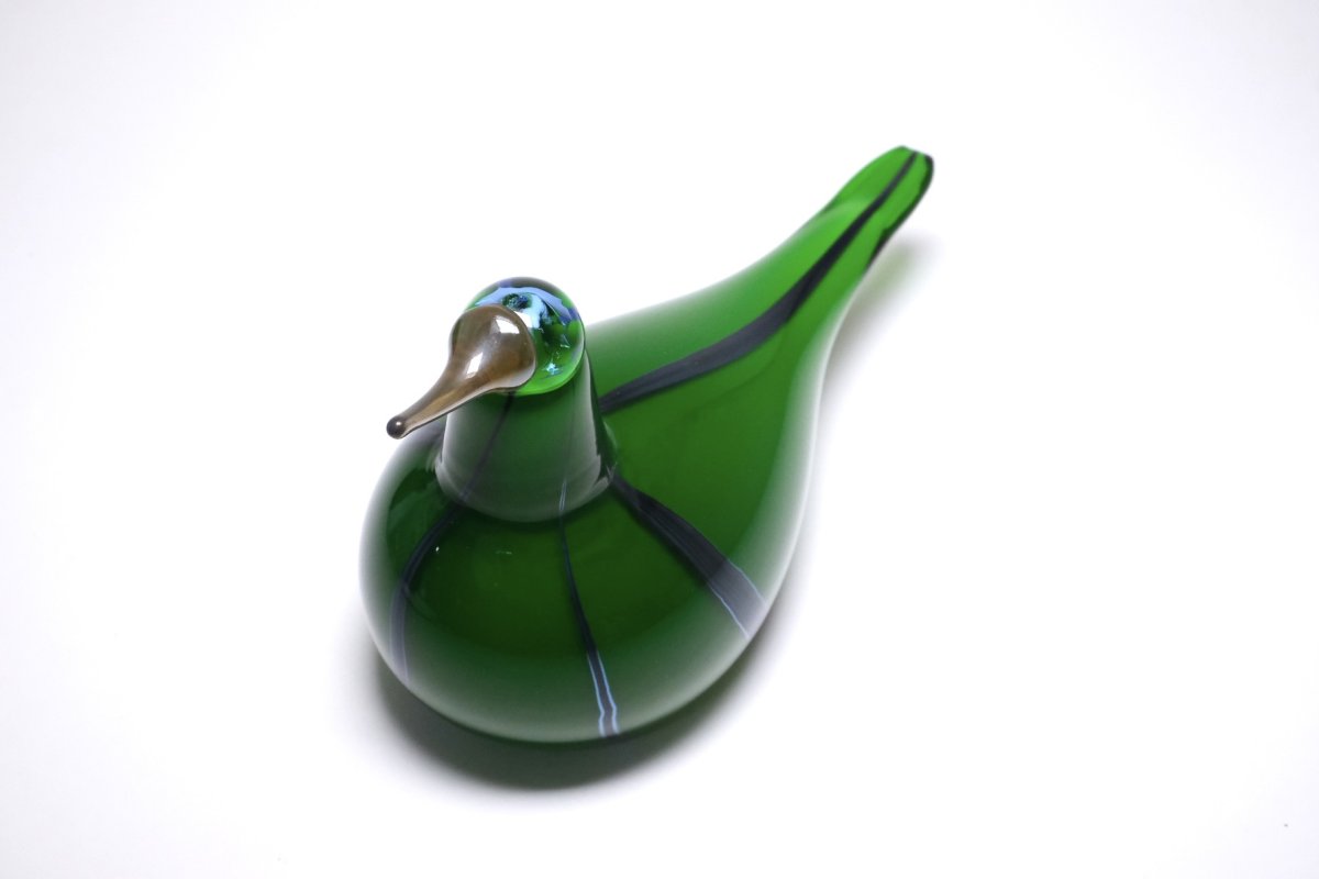 画像7: 北欧アートガラス/ビンテージガラス/Oiva Toikka/オイバ・トイッカ/NUUTAJARVI/ヌータヤルヴィ/Birds/バード/Green Lapwing/2005-08年 (7)