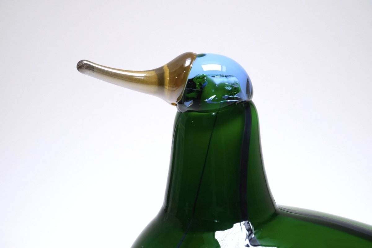 画像2: 北欧アートガラス/ビンテージガラス/Oiva Toikka/オイバ・トイッカ/NUUTAJARVI/ヌータヤルヴィ/Birds/バード/Green Lapwing/2005-08年 (2)