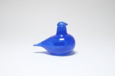 画像2: 北欧アートガラス/iittala/イッタラバード/Oiva Toikka/オイバトイッカ/Hippiainen/ヒッピアイネン/Golden-Crested Kinglet/ブルー (2)