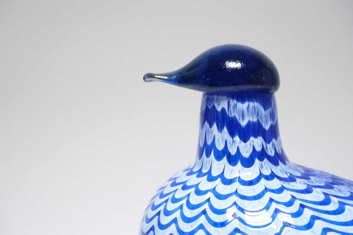 画像2: 北欧アートガラス/ビンテージガラス/Oiva Toikka/オイバ・トイッカ/iittala/イッタラ/Birds/バード/Aro-Yhtymä Oy/1992年/カンパニーバード/Lintu Sininen/Blue Bird/ブルーバード (2)