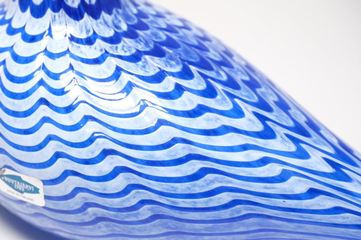 画像5: 北欧アートガラス/ビンテージガラス/Oiva Toikka/オイバ・トイッカ/iittala/イッタラ/Birds/バード/Aro-Yhtymä Oy/1992年/カンパニーバード/Lintu Sininen/Blue Bird/ブルーバード (5)