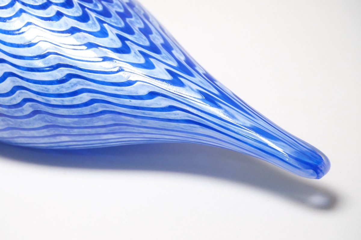 画像6: 北欧アートガラス/ビンテージガラス/Oiva Toikka/オイバ・トイッカ/iittala/イッタラ/Birds/バード/Aro-Yhtymä Oy/1992年/カンパニーバード/Lintu Sininen/Blue Bird/ブルーバード (6)